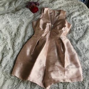 Lauren Conrad Runway rose gold romper sz 4